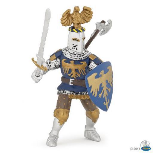 Papo Mundo medieval Caballero Azul Casco Aguila