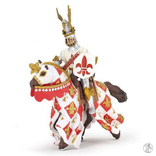 Papo Caballero con Flor de Lys Blanco (Mundo medieval)