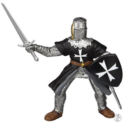 Papo Mundo medieval Caballero negro con espada