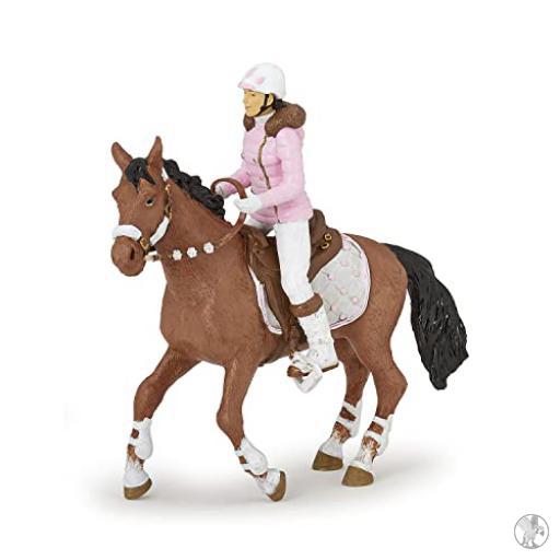 Papo Caballo de la chica Jinete moda invierno (Caballos y potros)