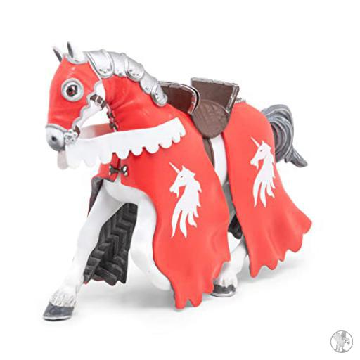 Papo Mundo medieval Caballo del Caballero Unicornio con lanza