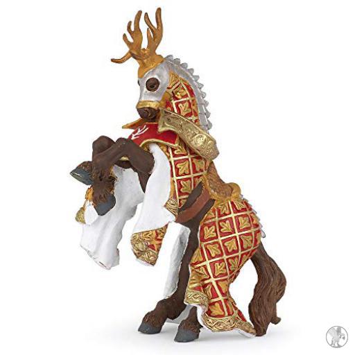 Papo Mundo medieval Caballo maestro de armas ciervo rojo