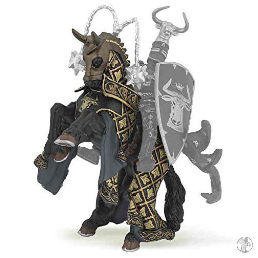 Papo Caballo Maestro Armas Toro Negro/Oro (Mundo medieval)
