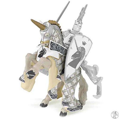 Papo Caballo Maestro Armas Unicornio Plata (Mundo medieval)