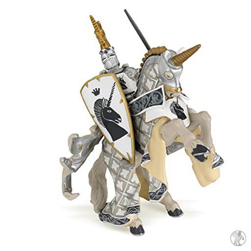 Papo Caballo Maestro Armas Unicornio Plata (Mundo medieval)