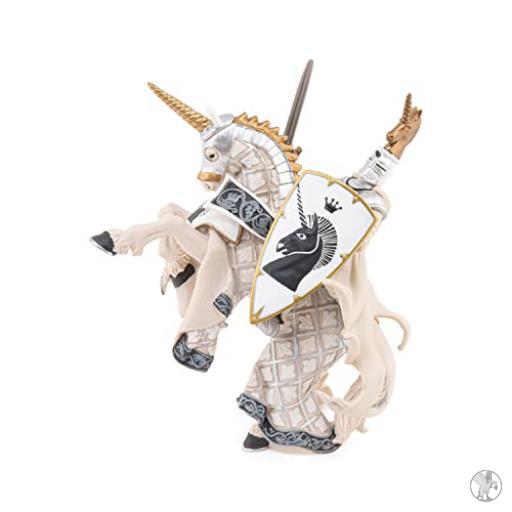 Papo Caballo Maestro Armas Unicornio Plata (Mundo medieval)