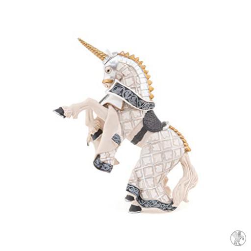 Papo Caballo Maestro Armas Unicornio Plata (Mundo medieval)