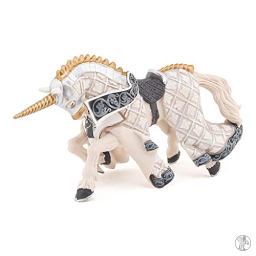 Papo Caballo Maestro Armas Unicornio Plata (Mundo medieval)
