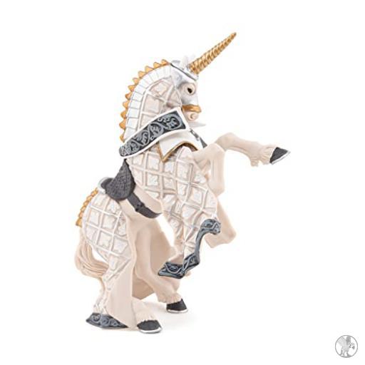 Papo Caballo Maestro Armas Unicornio Plata (Mundo medieval)