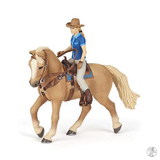 Papo Caballo de Oeste con Amazona (Caballos y potros)