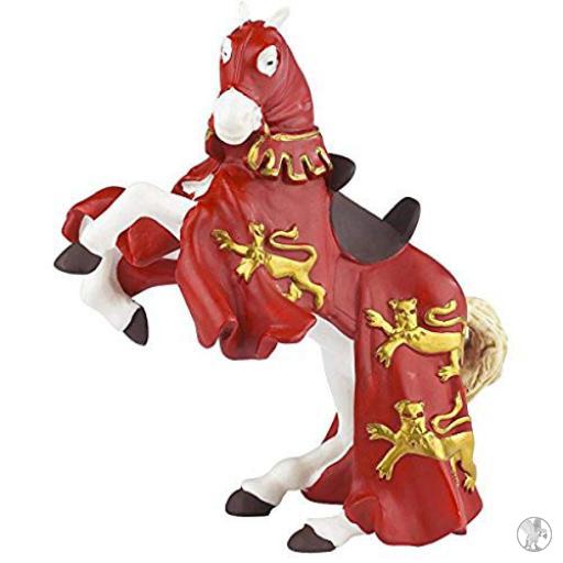 Papo Mundo medieval Caballo rey Ricardo rojo