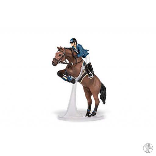 Papo Cajas Caballo Saltando Obstáculo y su Jinete
