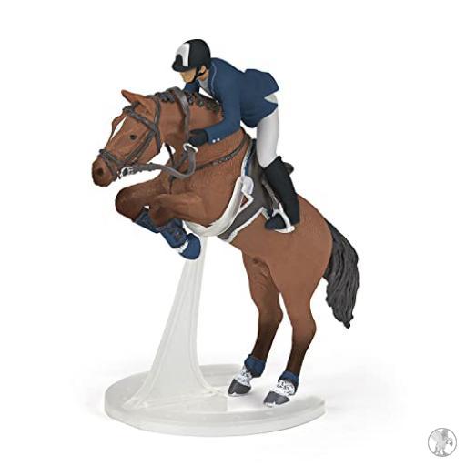 Papo Caballo Saltando Obstáculo y su Jinete (Caballos y potros)