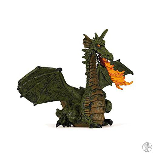 Papo Dragón Alado Verde con Fuego (Mundo encantado)