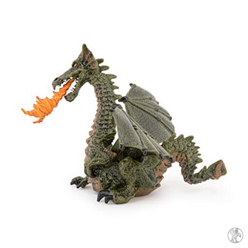 Papo Dragón Alado Verde con Fuego (Mundo encantado)