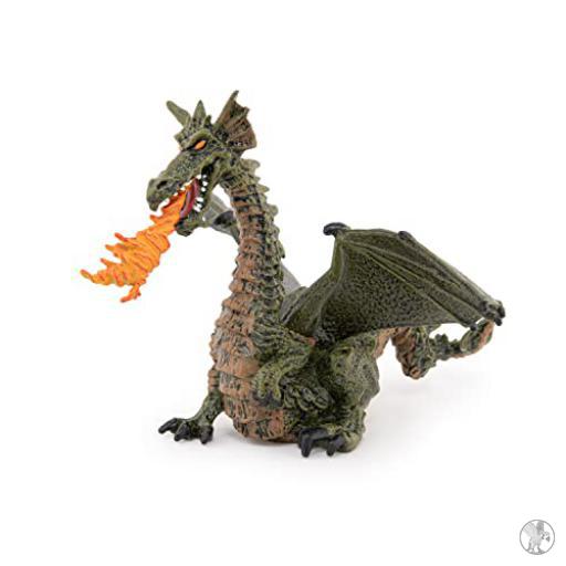 Papo Dragón Alado Verde con Fuego (Mundo encantado)