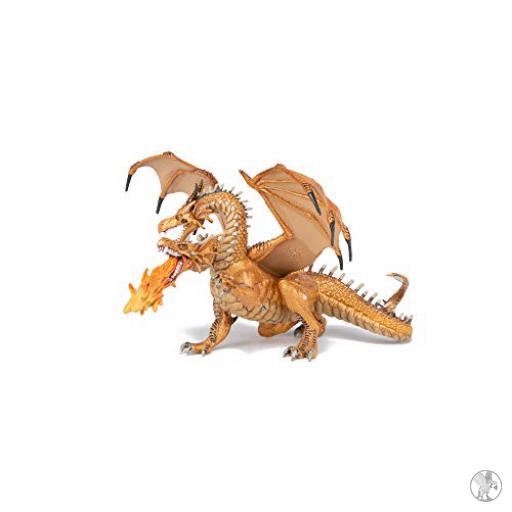 Papo Dragón dos cabezas oro (Mundo fantastico)