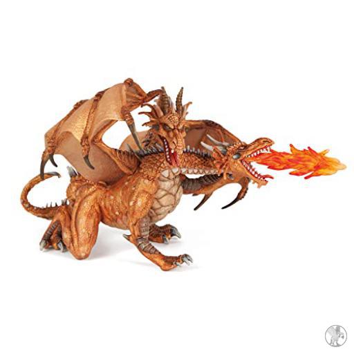 Papo Dragón dos cabezas oro (Mundo fantastico)