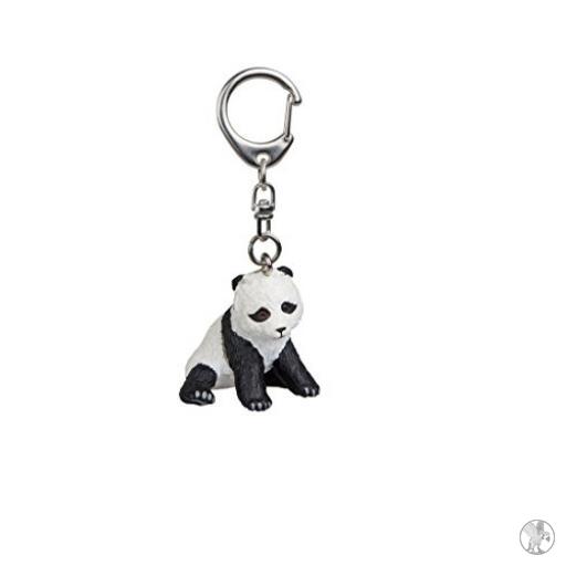 Papo Vida silvestre Llavero Panda bebé sentado