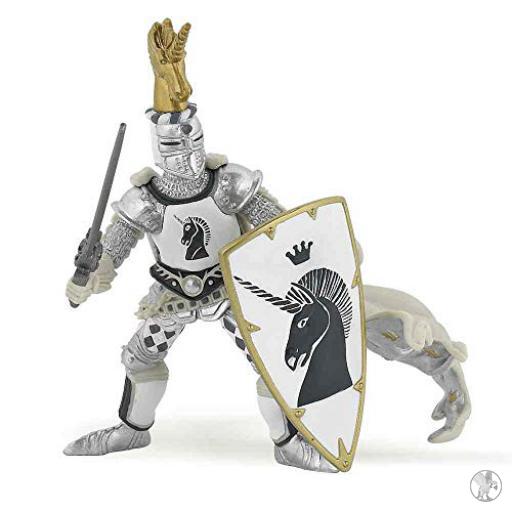 Papo Mundo medieval Maestro de armas Unicornio plateado