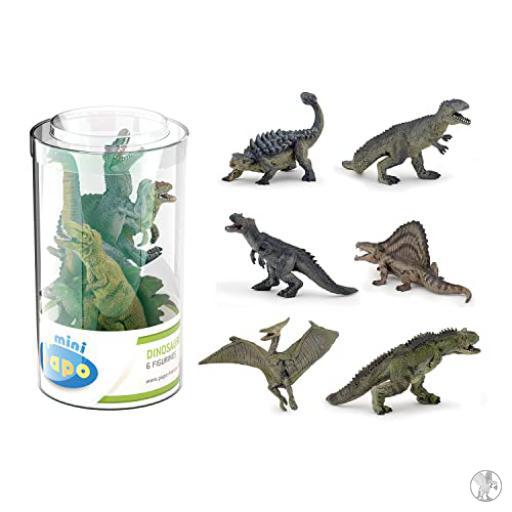 Papo Mini PLUS Dinosaurios Surtido 2 (Tubo de 6 unidades) (Dinosaurios)