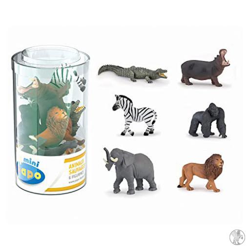 Papo Mini PLUS Selva Surtido 1 (Tubo de 6 unidades) (Vida silvestre)