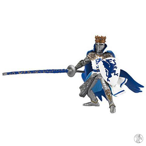 Papo Mundo medieval Rey con escudo dragón azul