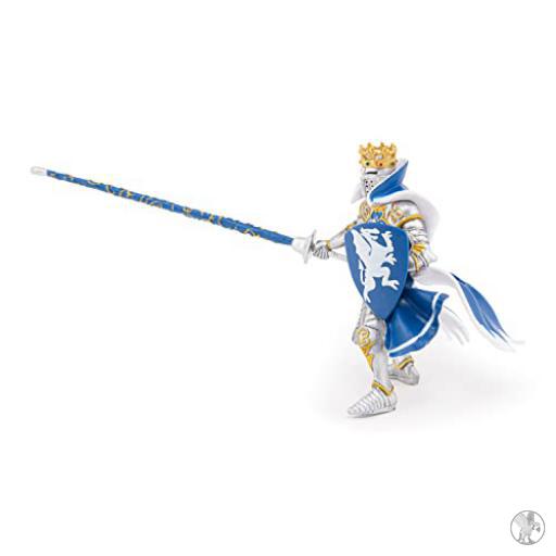 Papo Rey con escudo dragón azul (Mundo medieval)
