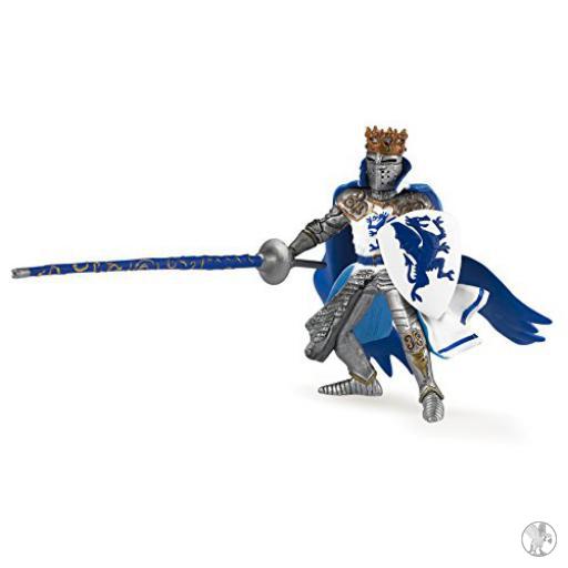 Papo Rey con escudo dragón azul (Mundo medieval)