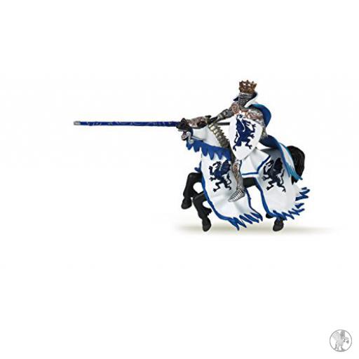 Papo Rey con escudo dragón azul (Mundo medieval)