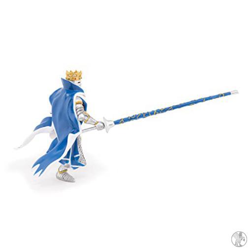 Papo Rey con escudo dragón azul (Mundo medieval)